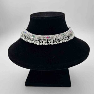 Silver Kismat Fancy Shalang Gugri Anklets