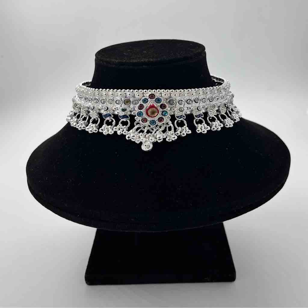 Silver Kismat Fancy Heavy Anklets Gugri