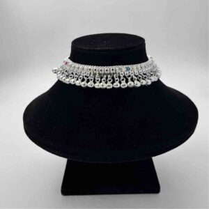 Silver Kismat Fancy Double Line Design Shalang Gugri Payal