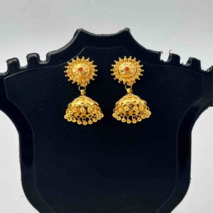 916 gold fancy kalkati jummar butti rava design