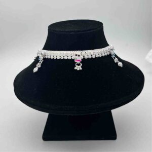 Silver Kismat Fancy Double Line Dal Design Payal