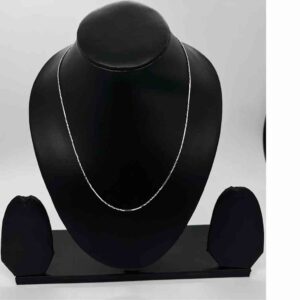 925 Sterling Silver Ladies Light Machine Design Chain