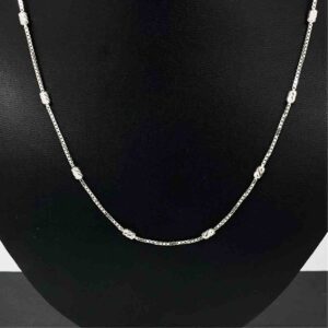 925 streling silver ladies boxe/machine design chain