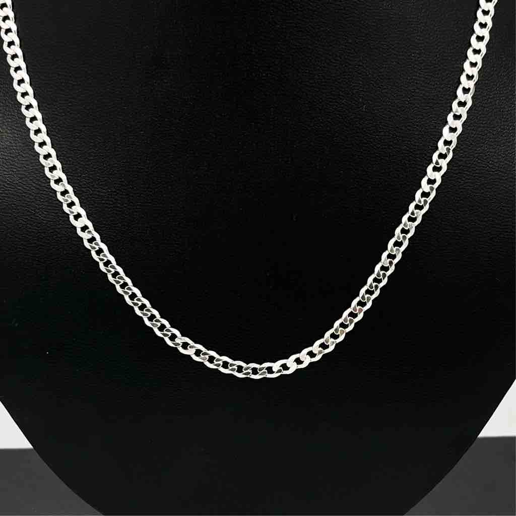 925 Sterling Silver Gents Hollow Crup Design Chain