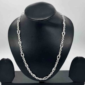 925 Sterling Silver Gents Indo Design Chain