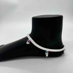 Silver Kismat Fancy Single Line Light Weight Payal