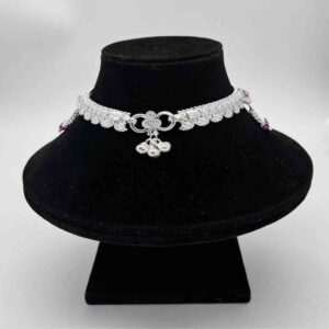 Silver Kismat Fancy Panadi Design Anklets