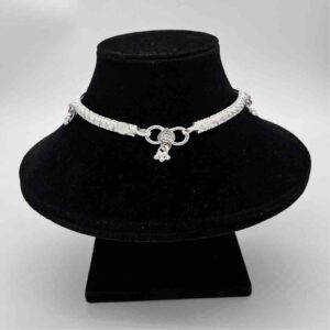 Silver kismat fancy rava design anklets