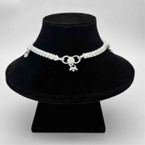 Silver Kismat Classical Design Anklets