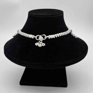 Silver Kismat Single Line Dal Design Payal