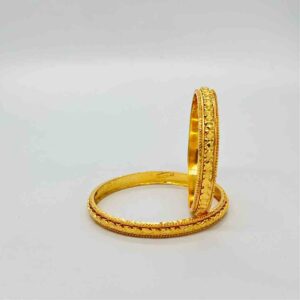 916 gold fancy classic bangles