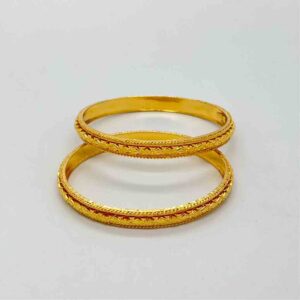 916 gold fancy classic bangles