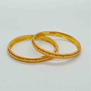 916 gold fancy classic bangles