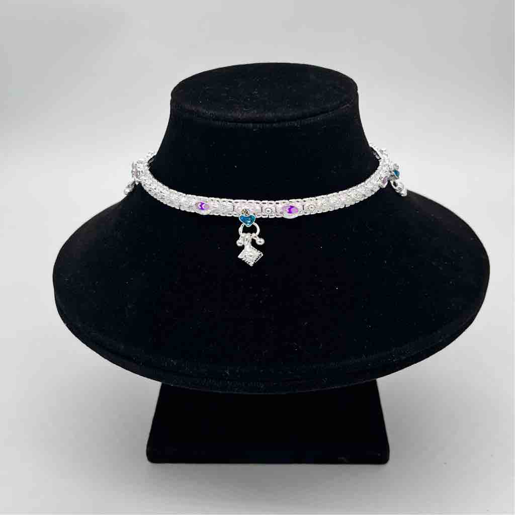Silver Kismat Classical Dal Design Anklets