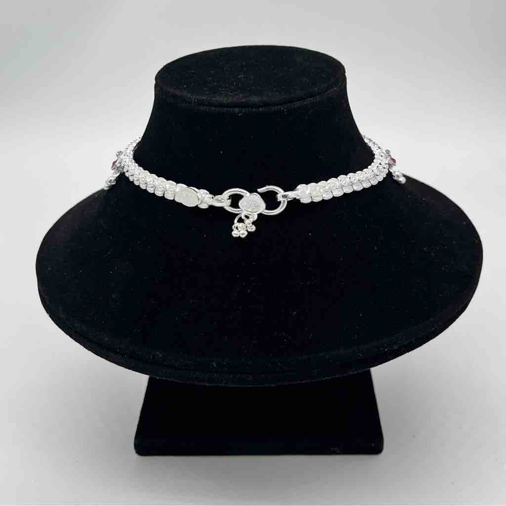 Silver Kismat Fancy Single Line Dal Design Payal