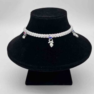 Silver Kismat Fancy Single Line Dal Design Payal