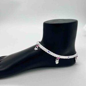 Silver Kismat Fancy Dal Design Payal