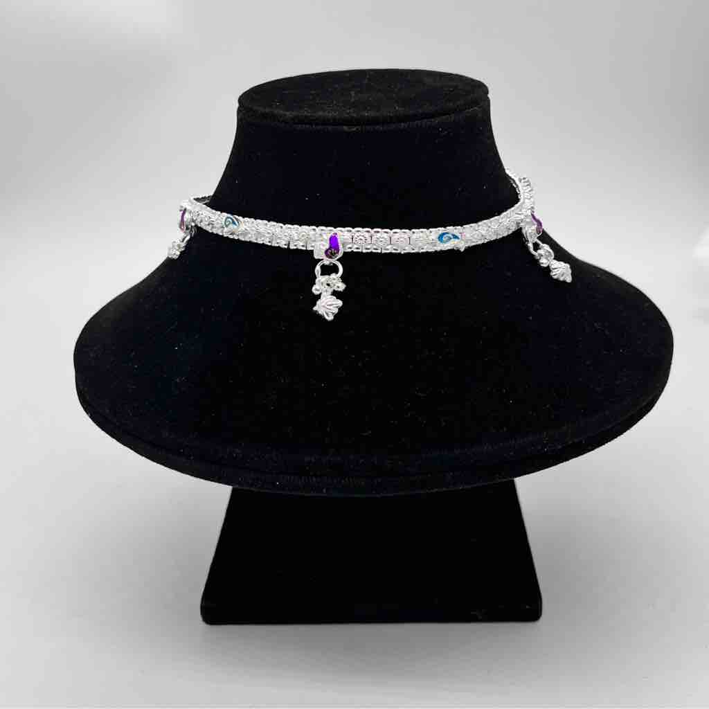 Silver Kismat Fancy Dal Design Payal