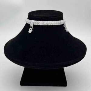 Silver Kismat Double Line Dal Design Anklets