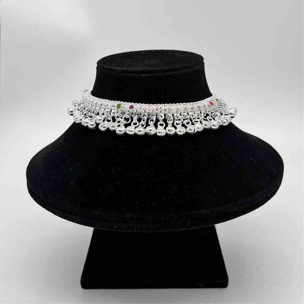 Silver Kismat Shalang Gugri Design Payal