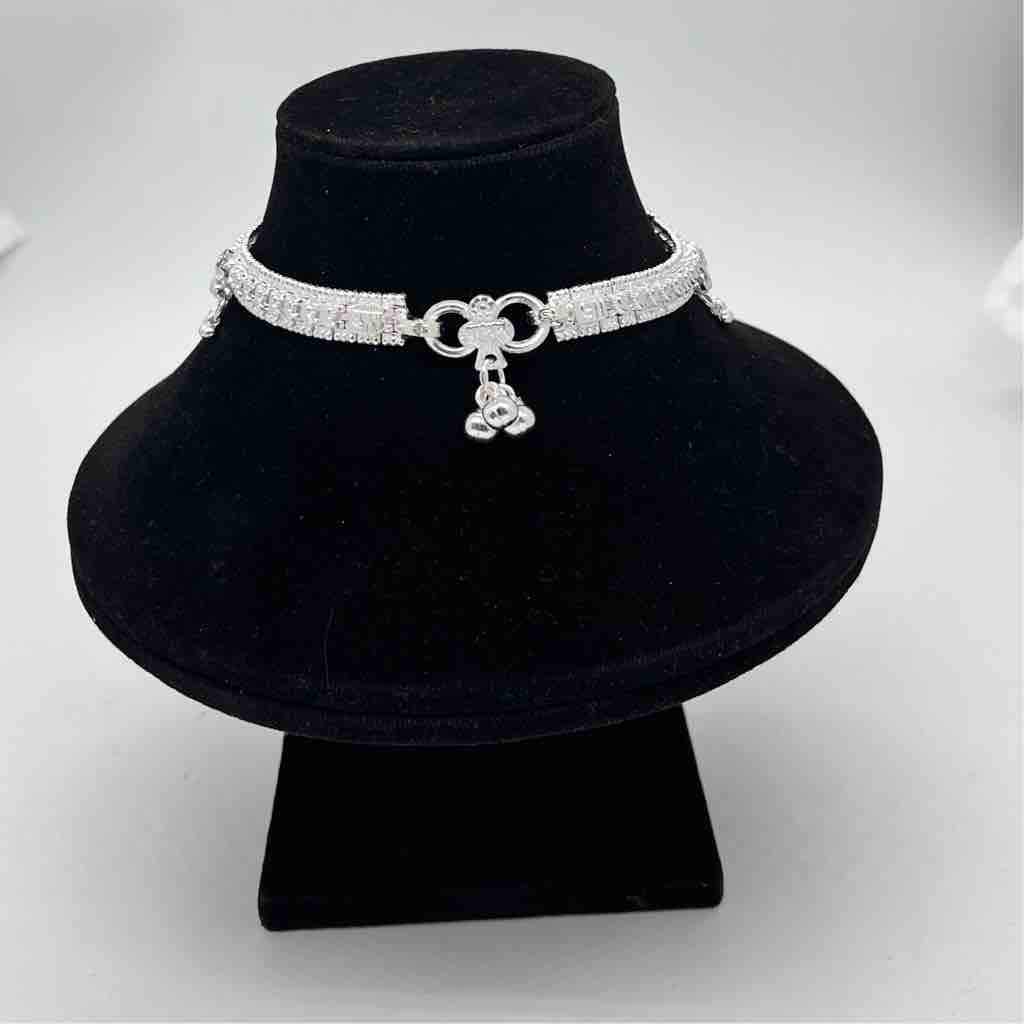 Silver Kismat Fancy New Design Anklets