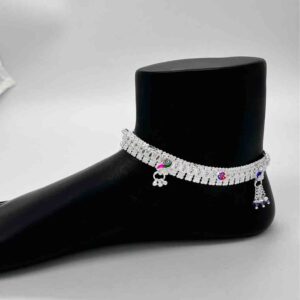 Silver Kismat Fancy Heavy Design Payal