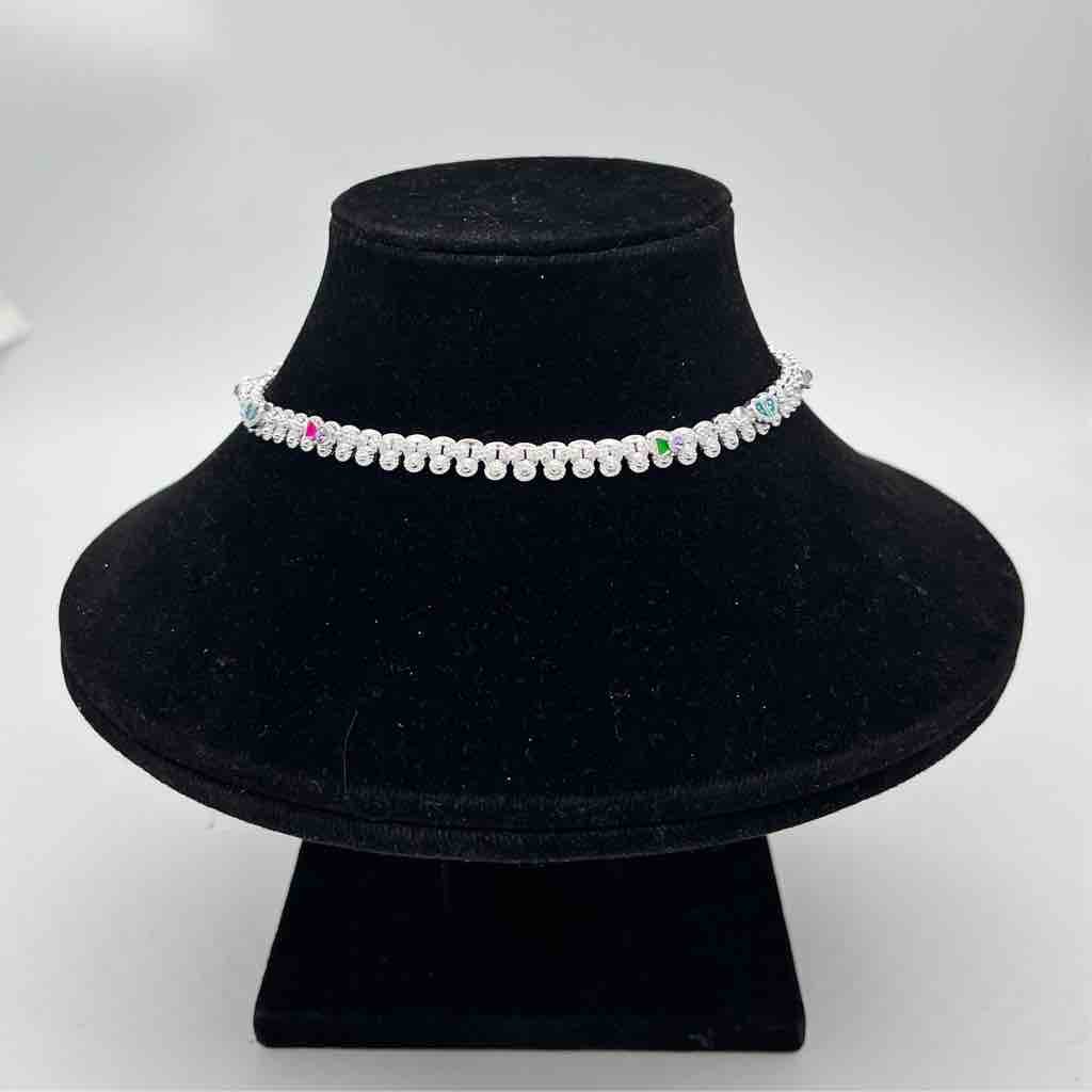 Silver Kismat Multi Colour Dal Design Payal