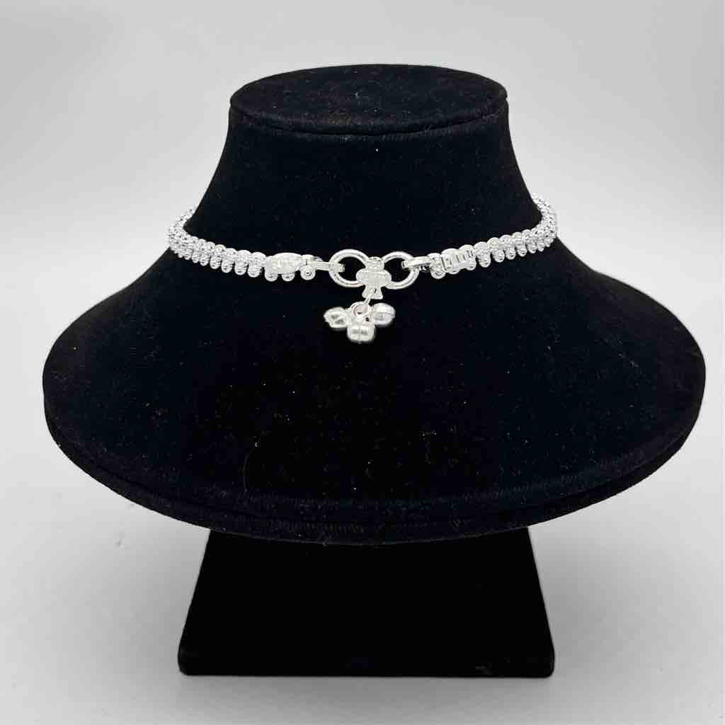 Silver Kismat Single Line Dal Design Payal
