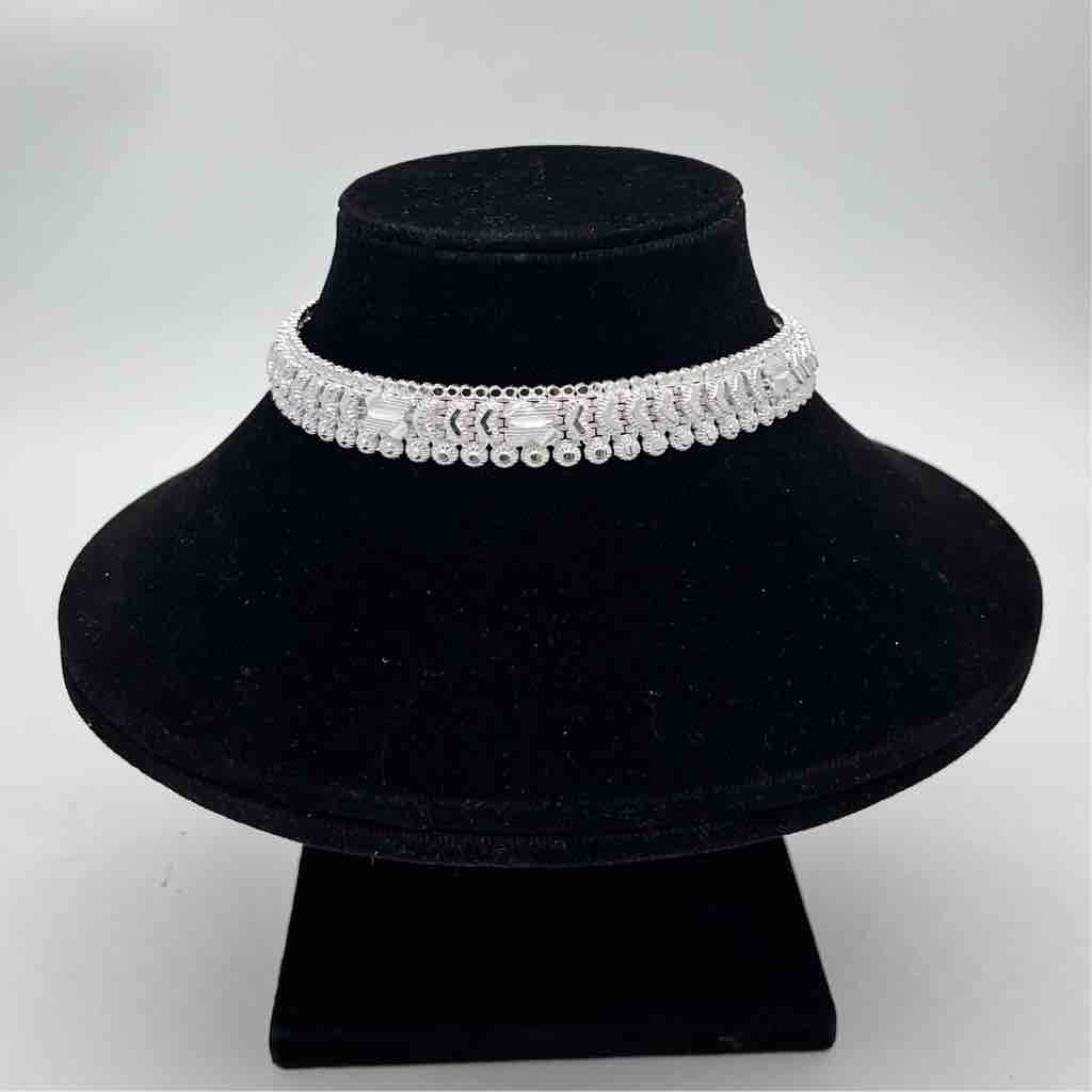 Silver Kismat Three Line Classical Design Anklets