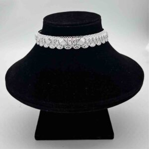 Silver Kismat Three Line Fan Design Payal