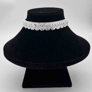 Silver Kismat Fan Design Anklets
