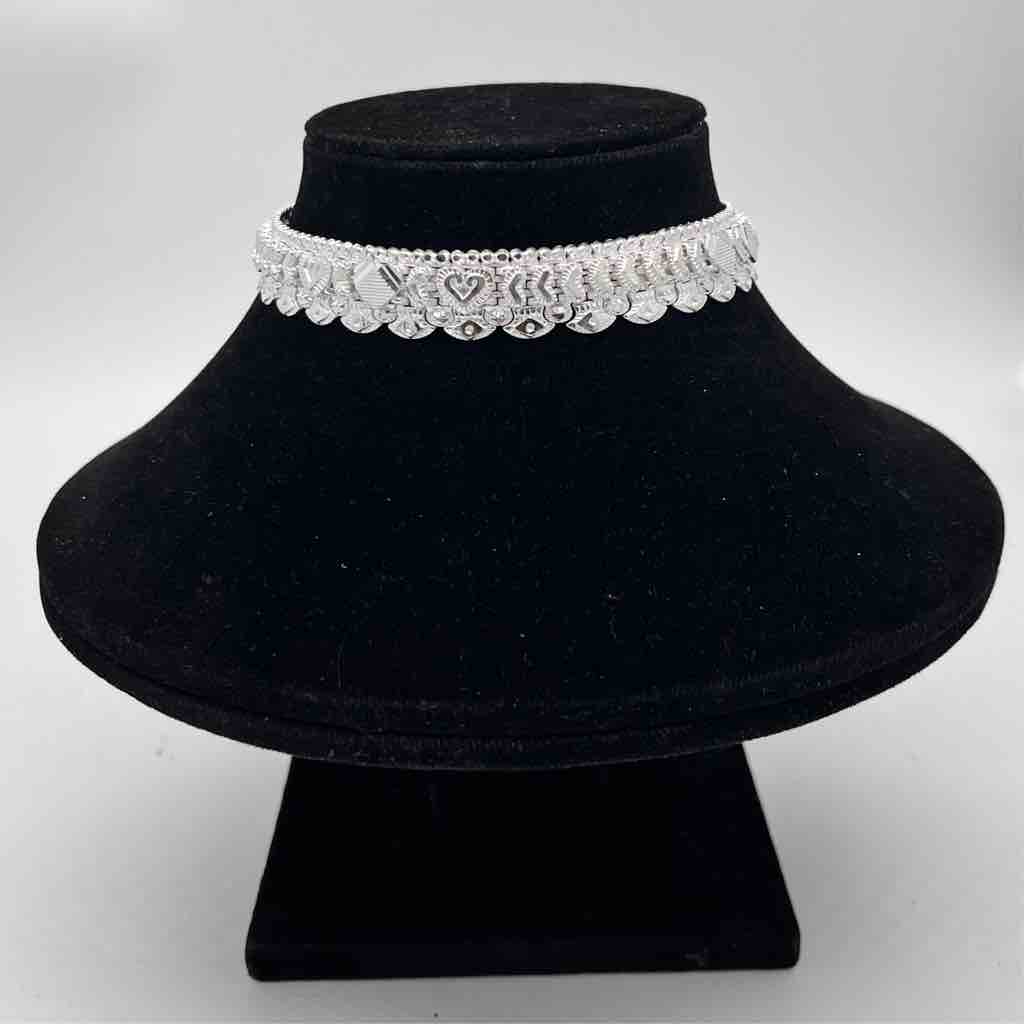 Silver Kismat Fan Design Anklets
