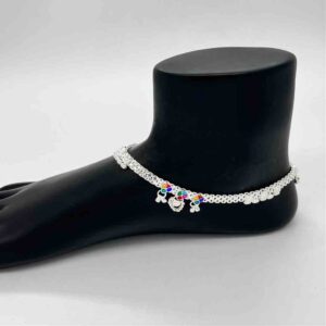 Silver Fancy Aagra Light Weight Design Payal