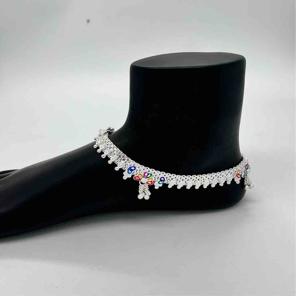 Silver Fancy Aagra Shalang Manka Fancy Design Payal