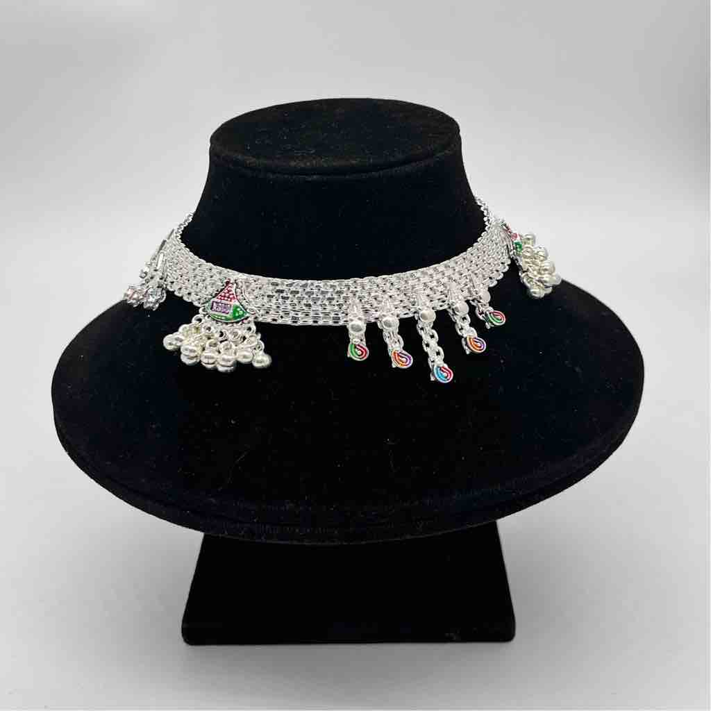 Silver Aagra Fancy Heavy Design Payal