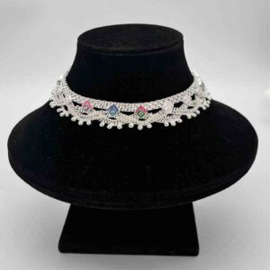 Silver Aagra Fancy Jull Design Anklets