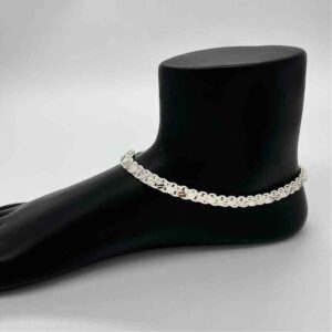 Silver Jodhpuri Fancy Simple Design Payal
