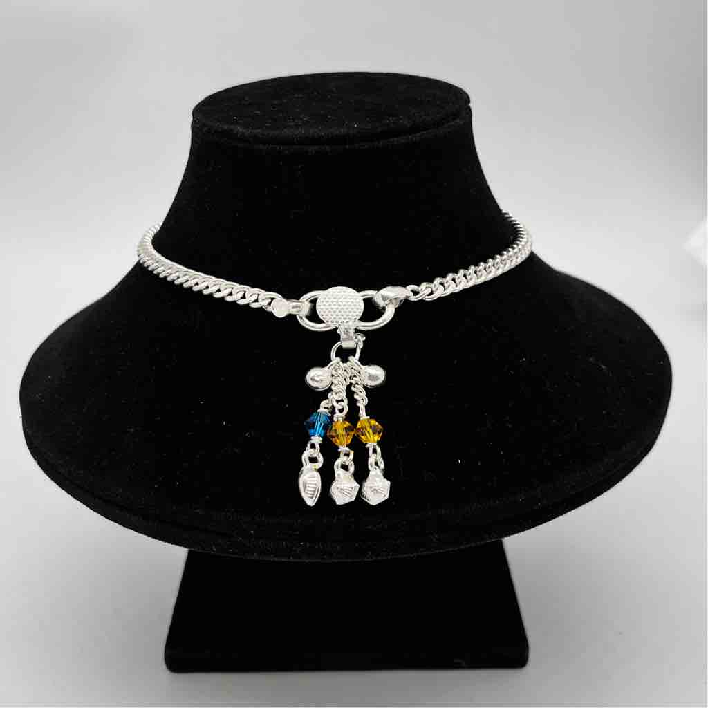 Silver Jodhpuri Fancy Butterfly Plain Design Payal