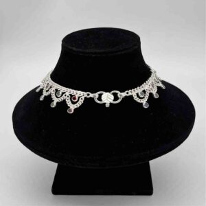 Silver Jodhpuri Multi Colour Fancy Jull Design Payal