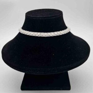 Silver jodhpuri plain design anklets