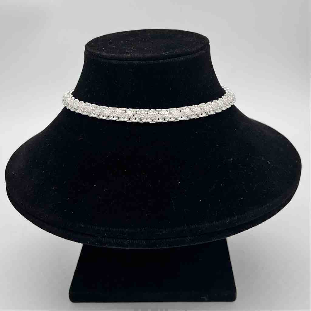 Silver jodhpuri plain design anklets