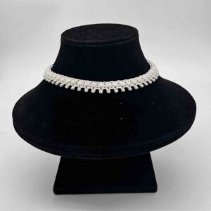 Silver Jodhpuri Fancy Plain Rava Design Payal