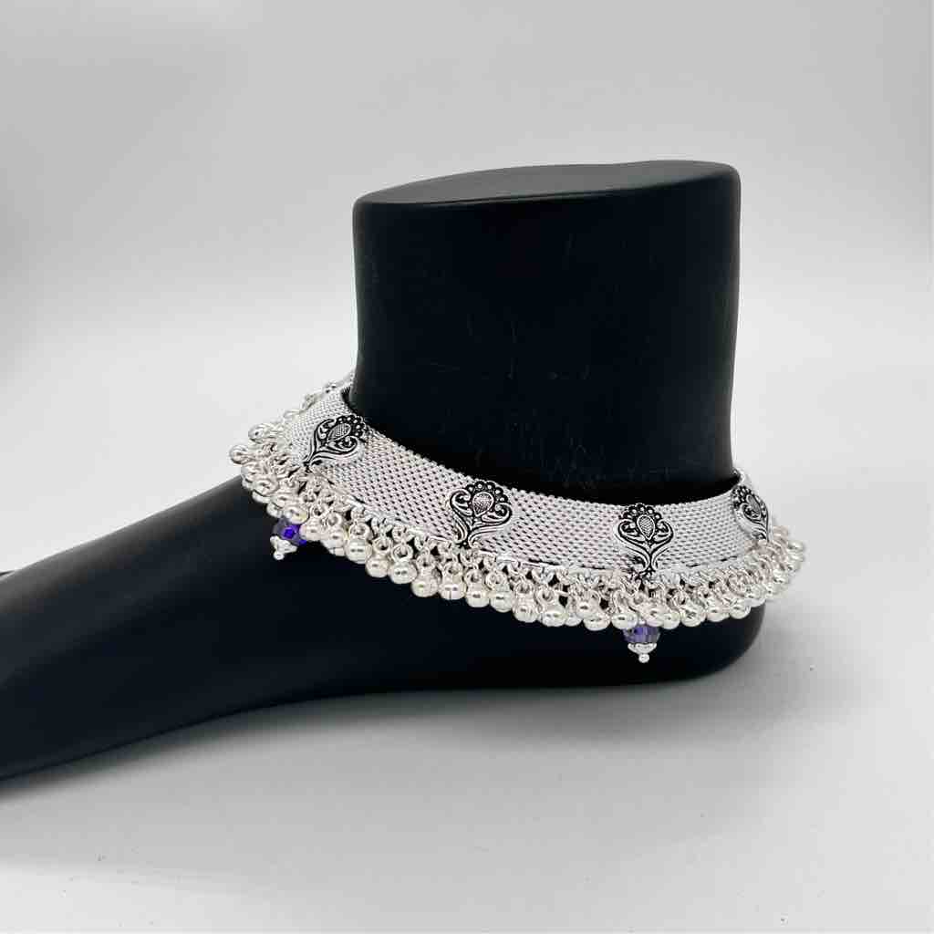 Silver bombay Heavy fancy chumchum payal (aman brand)