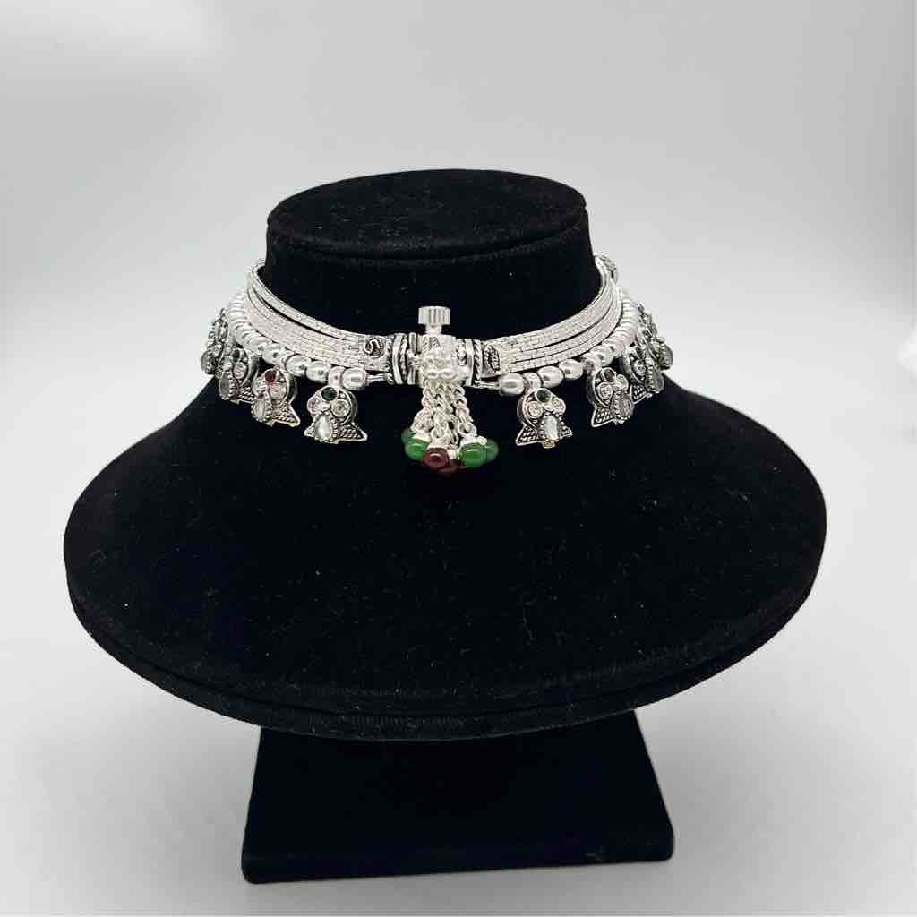 Silver Fancy Bombay Design Anklets