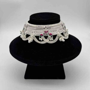 Silver Fancy Heavy Ahmdabadi Jull Anklets