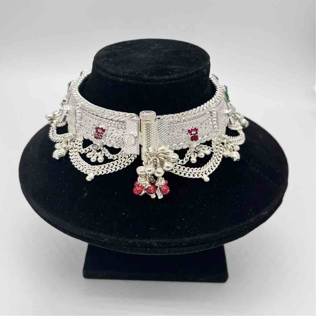 Silver Fancy Heavy Anklets - Image 3