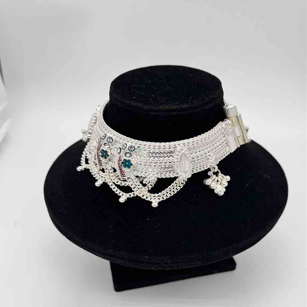 Silver Fancy Heavy Ahmdabadi Design Payal