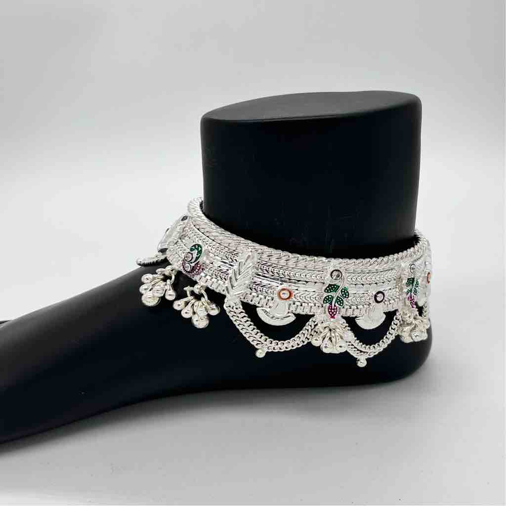 Silver Fancy Heavy Ahmdabadi Payal