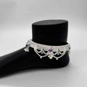 Silver fancy ahmedabadi jull bhari payal