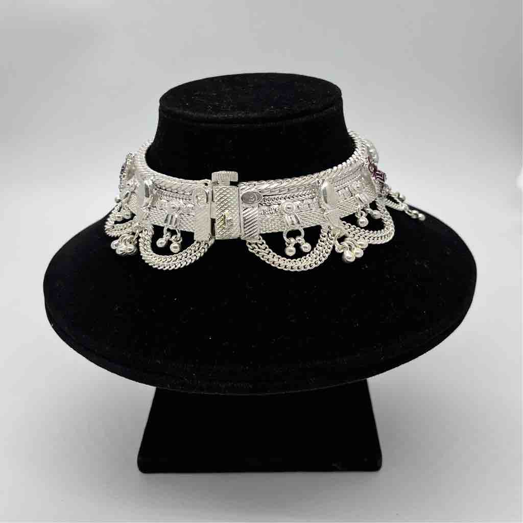 Silver fancy ahmedabadi anklets - Image 2